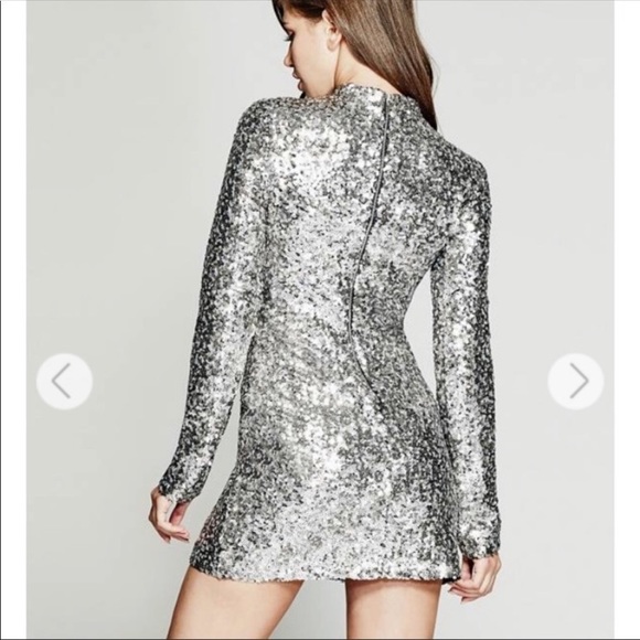 guess silver sequin dress MARCIANO BY GUESS ISLA SEQUIN DRESS SILVER/GUNMETAL | Online Outlet